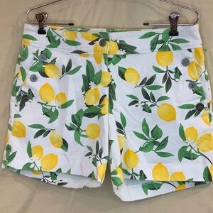 Issac Mizrahi Lemon Print Women's Shorts